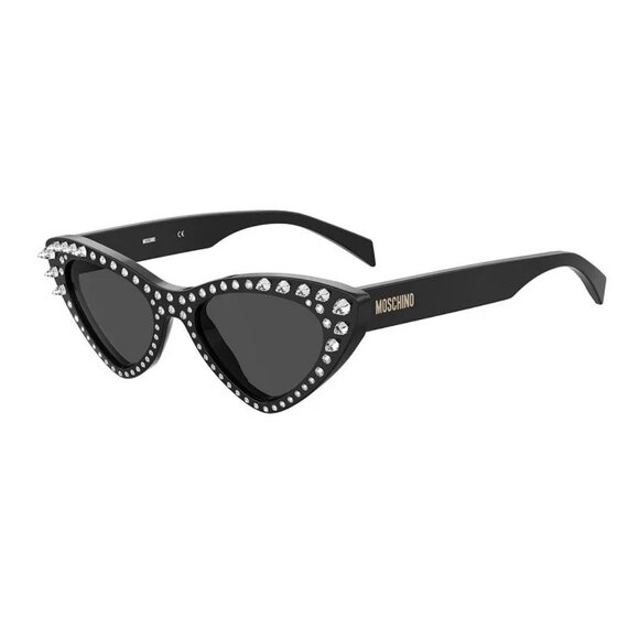NEW MOSCHINO SUNGLASSES BLACK GREY WOMEN EYEWEAR MOSCHINO main image 4